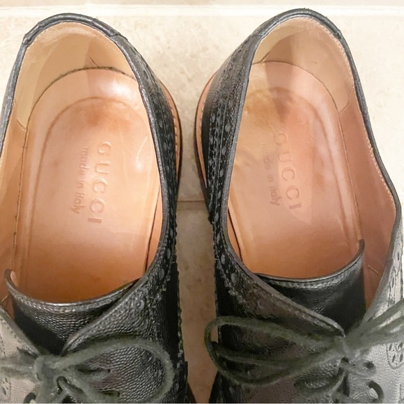 Gucci Black Lace Up Oxford Dress Shoes main image 4